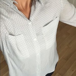 ann taylor no wrinkle silky long sleeve